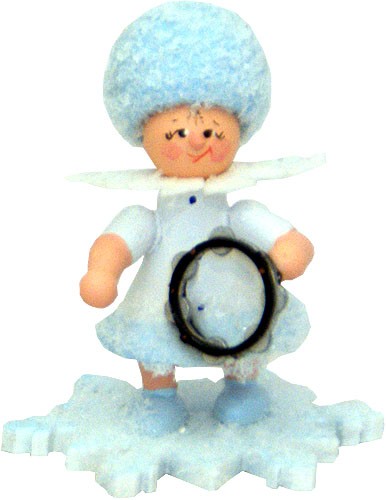 Drechslerei Kuhnert Schneeflöckchen mit Tamburin Drechslerei Kuhnert Schneeflöckchen mit Tamburin