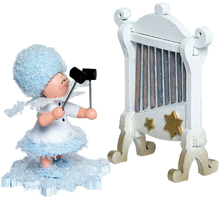 Drechslerei Kuhnert Schneeflöckchen mit Glockenspiel Drechslerei Kuhnert Schneeflöckchen mit Glockenspiel