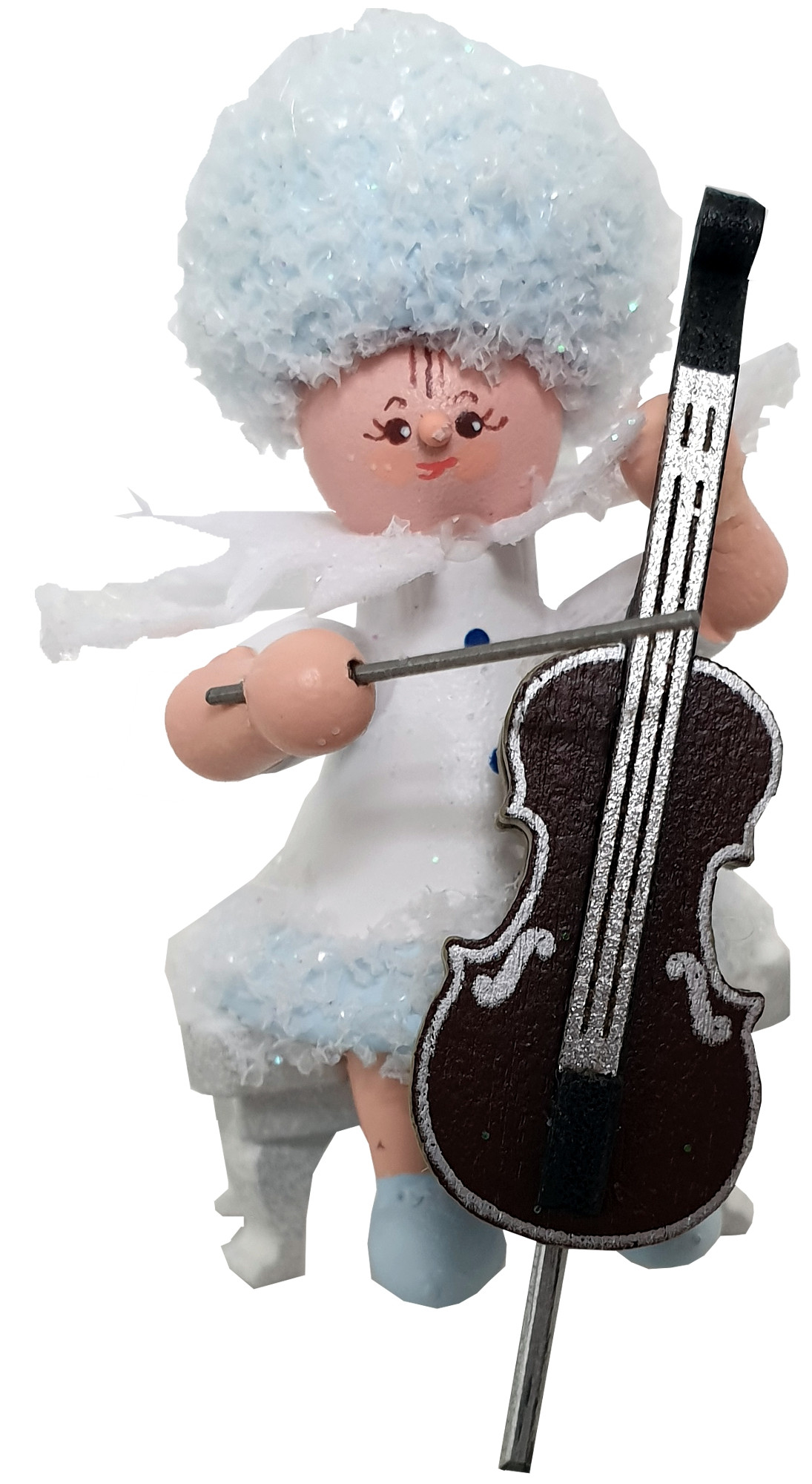 Drechslerei Kuhnert Schneeflöckchen mit Cello Drechslerei Kuhnert Schneeflöckchen mit Cello