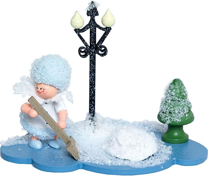 Drechslerei Kuhnert Schneeflöckchen mit Schneeschippe Drechslerei Kuhnert Schneeflöckchen mit Schneeschippe