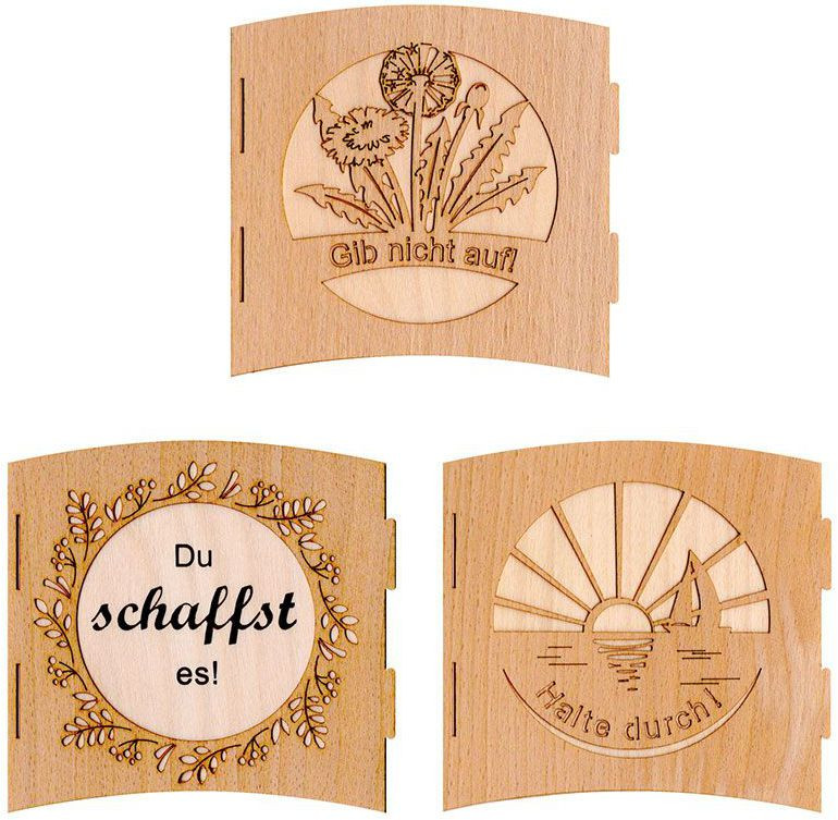 Drechslerei Kuhnert Motivleuchte 3seitig - Mutmacher Drechslerei Kuhnert Motivleuchte 3seitig - Mutmacher