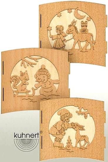 Drechslerei Kuhnert Motivleuchte 3seitig - Weihnachtsmann Drechslerei Kuhnert Motivleuchte 3seitig - Weihnachtsmann