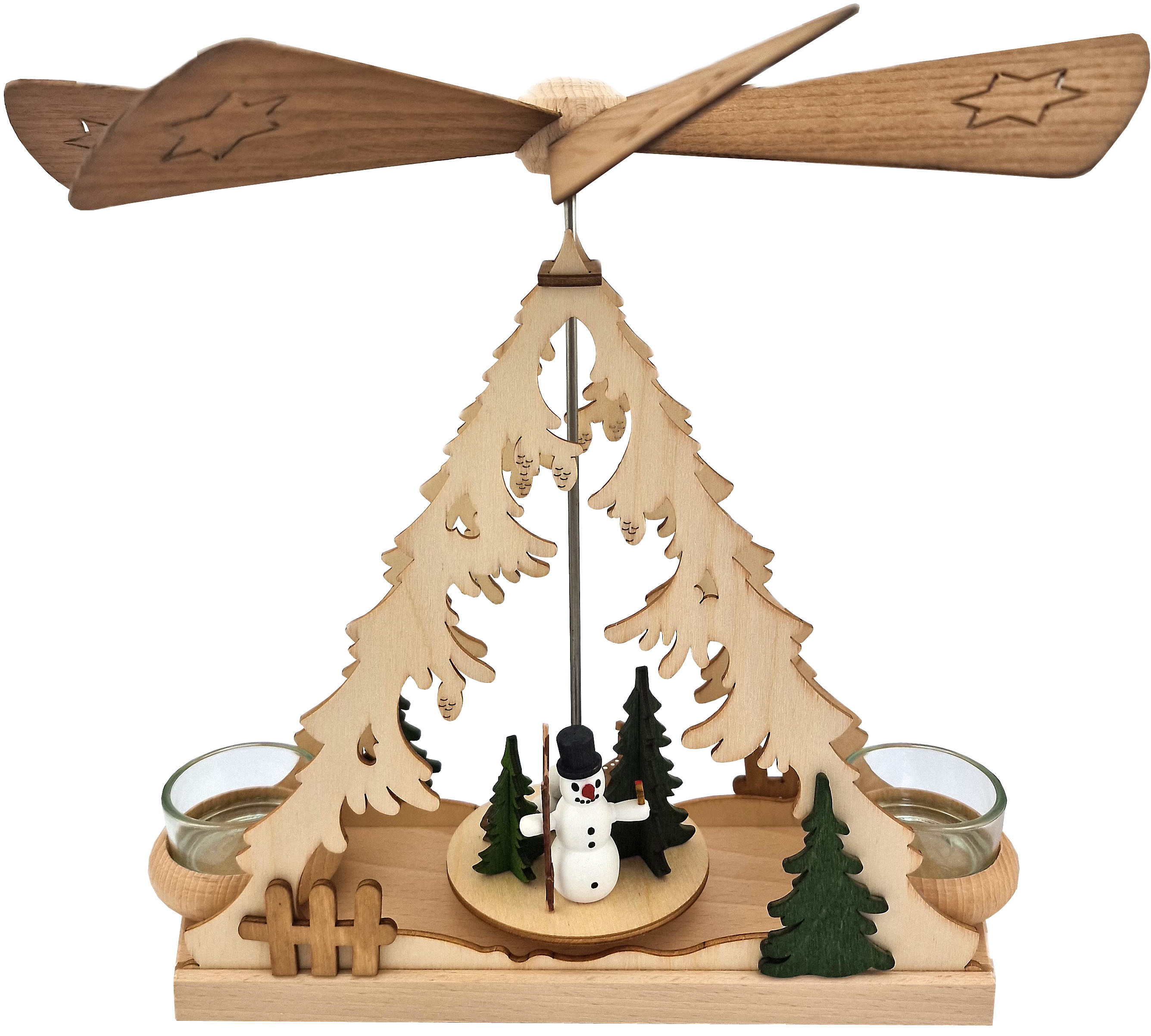 Drechslerei Kuhnert Teelichtpyramide Schneemann Drechslerei Kuhnert Teelichtpyramide Schneemann
