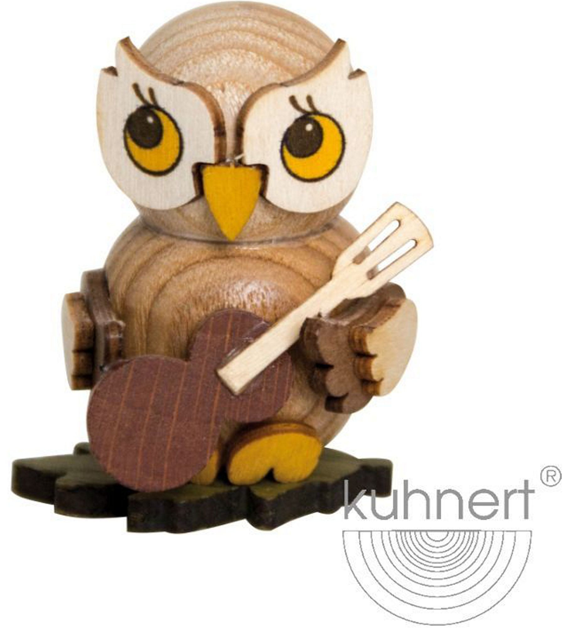 Drechslerei Kuhnert Eulenkind mit Gitarre Drechslerei Kuhnert Eulenkind mit Gitarre