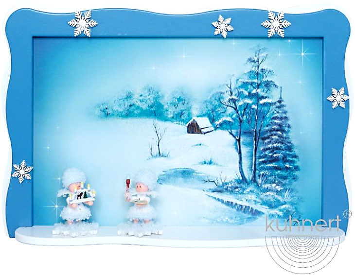 Drechslerei Kuhnert Schneeflöckchenbild - Winterhütte Drechslerei Kuhnert Schneeflöckchenbild - Winterhütte