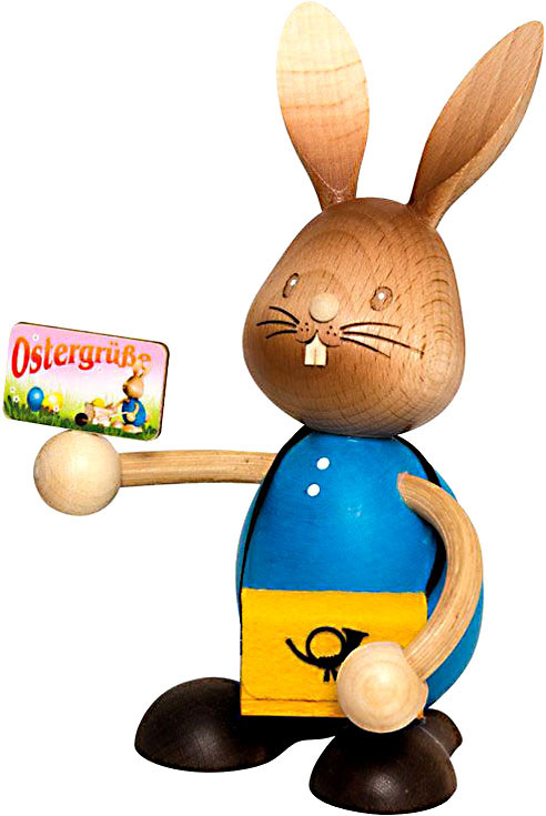 Drechslerei Kuhnert Stupsi Hase Postbote Drechslerei Kuhnert Stupsi Hase Postbote