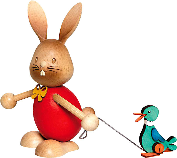 Drechslerei Kuhnert Stupsi Hase mit Ente Drechslerei Kuhnert Stupsi Hase mit Ente