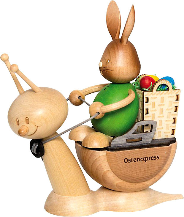Drechslerei Kuhnert Osterexpress Stupsi mit Sunny Drechslerei Kuhnert Osterexpress Stupsi mit Sunny