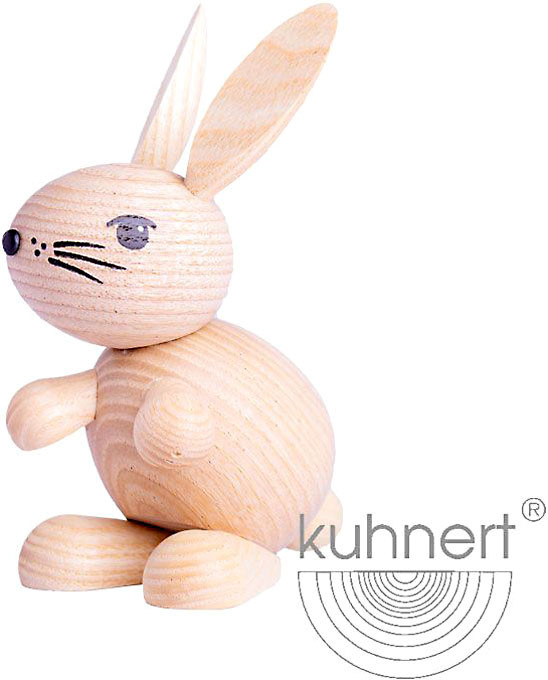 Drechslerei Kuhnert Holzfigur Hoppel - Hedda, hell Drechslerei Kuhnert Holzfigur Hoppel - Hedda, hell
