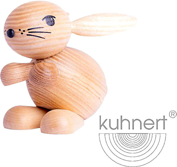 Drechslerei Kuhnert Holzfigur Hoppel - Hilde, hell Drechslerei Kuhnert Holzfigur Hoppel - Hilde, hell