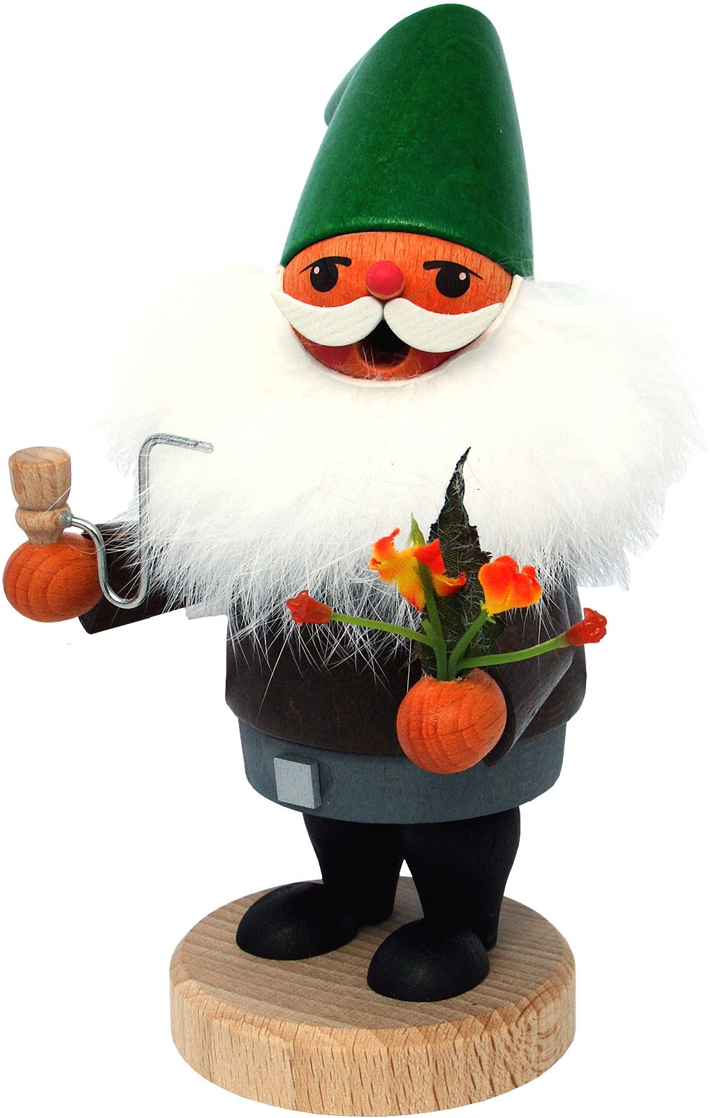 Karl Werner Räuchermann Zwerg Gärtner mit Blume Karl Werner Räuchermann Zwerg Gärtner mit Blume