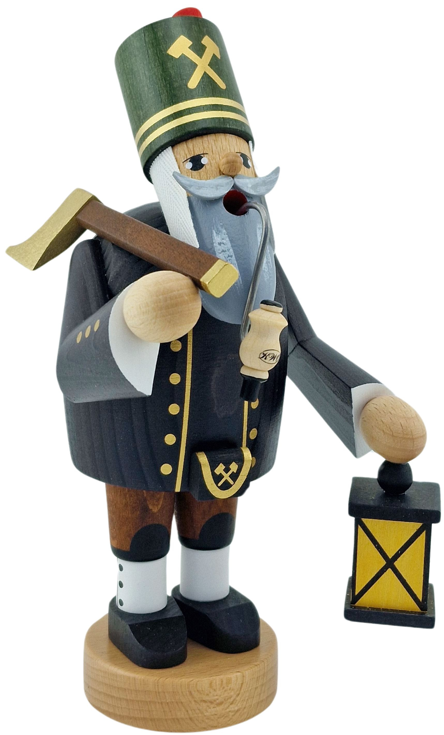 KWO Räuchermann Bergmann mit Axt und Lampe - Die Bärtigen KWO Räuchermann Bergmann mit Axt und Lampe - Die Bärtigen