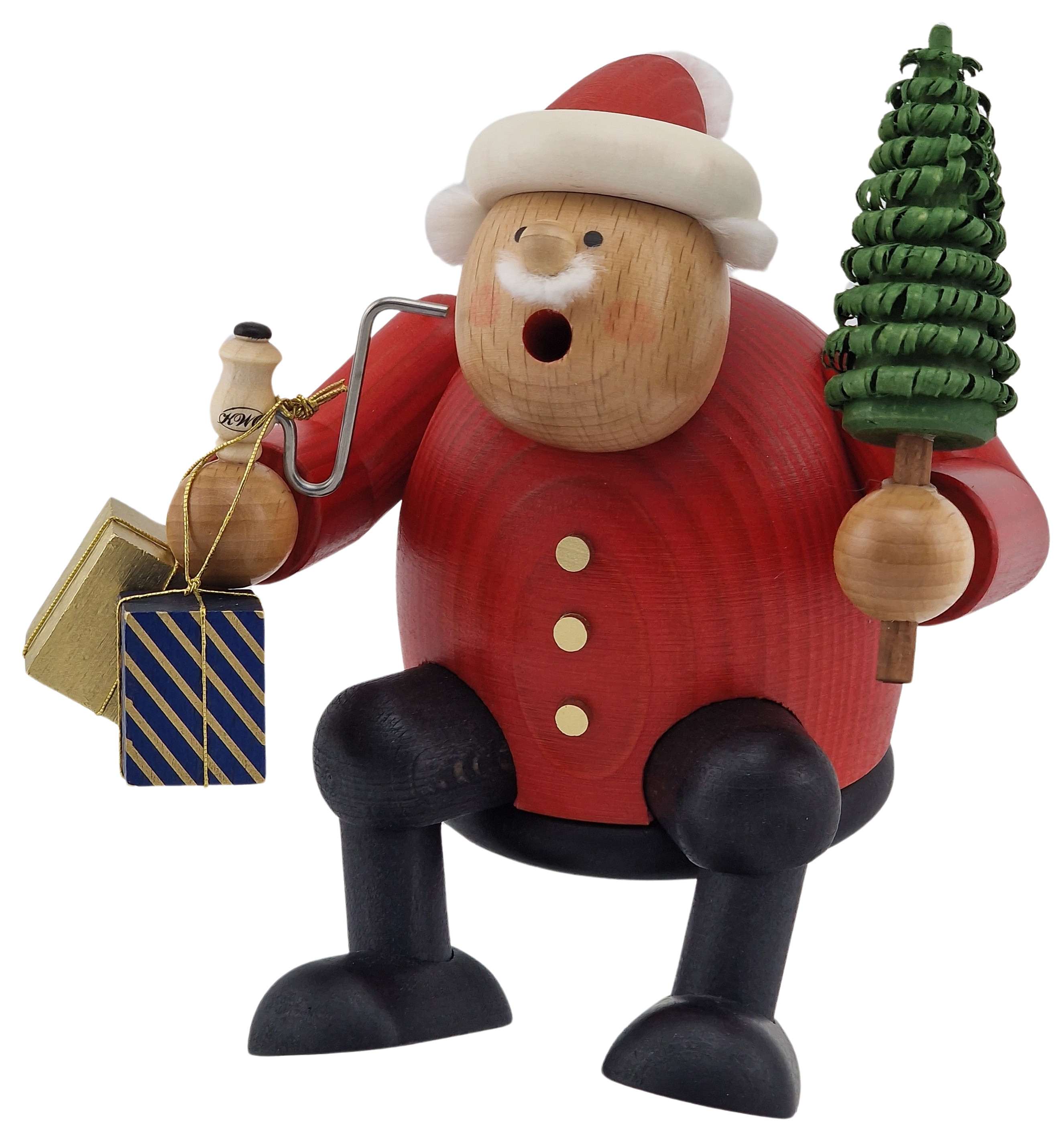 KWO Kantenhocker Weihnachtsmann mit Tannenbäumchen KWO Kantenhocker Weihnachtsmann mit Tannenbäumchen