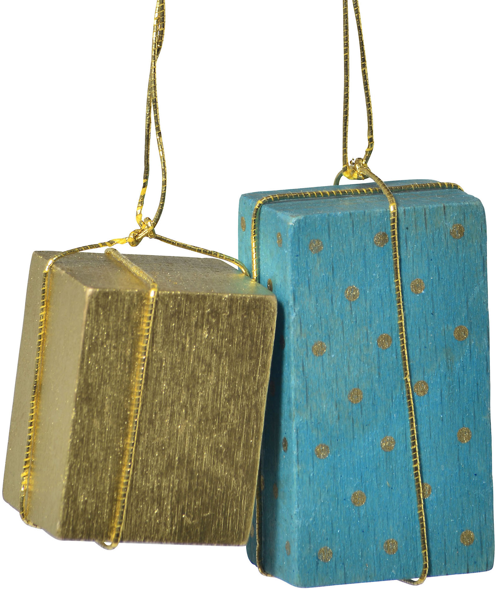 KWO Baumbehang Pakete - gold/türkis KWO Baumbehang Pakete - gold/türkis