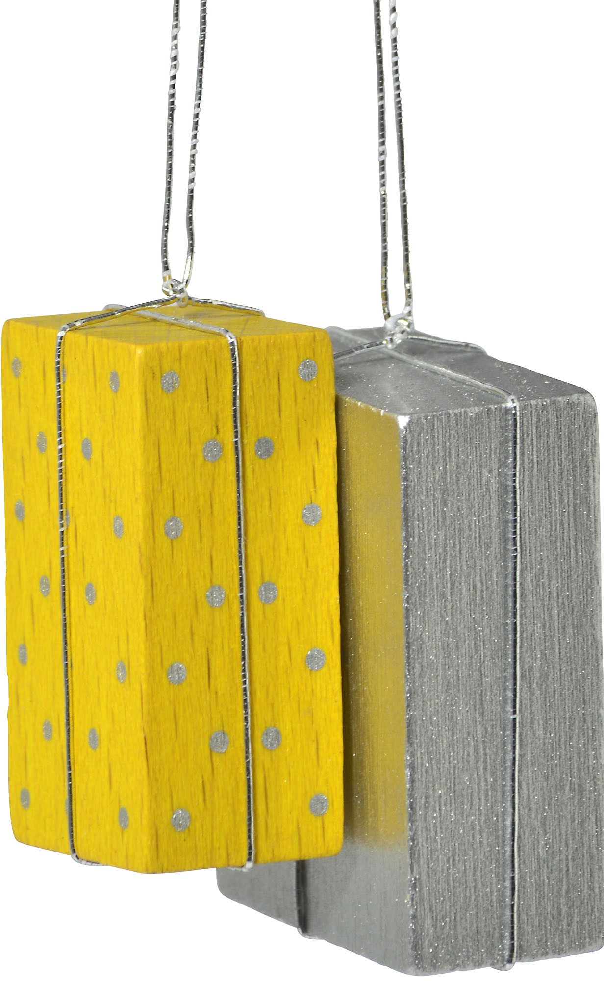 KWO Baumbehang Pakete - gelb/silber KWO Baumbehang Pakete - gelb/silber