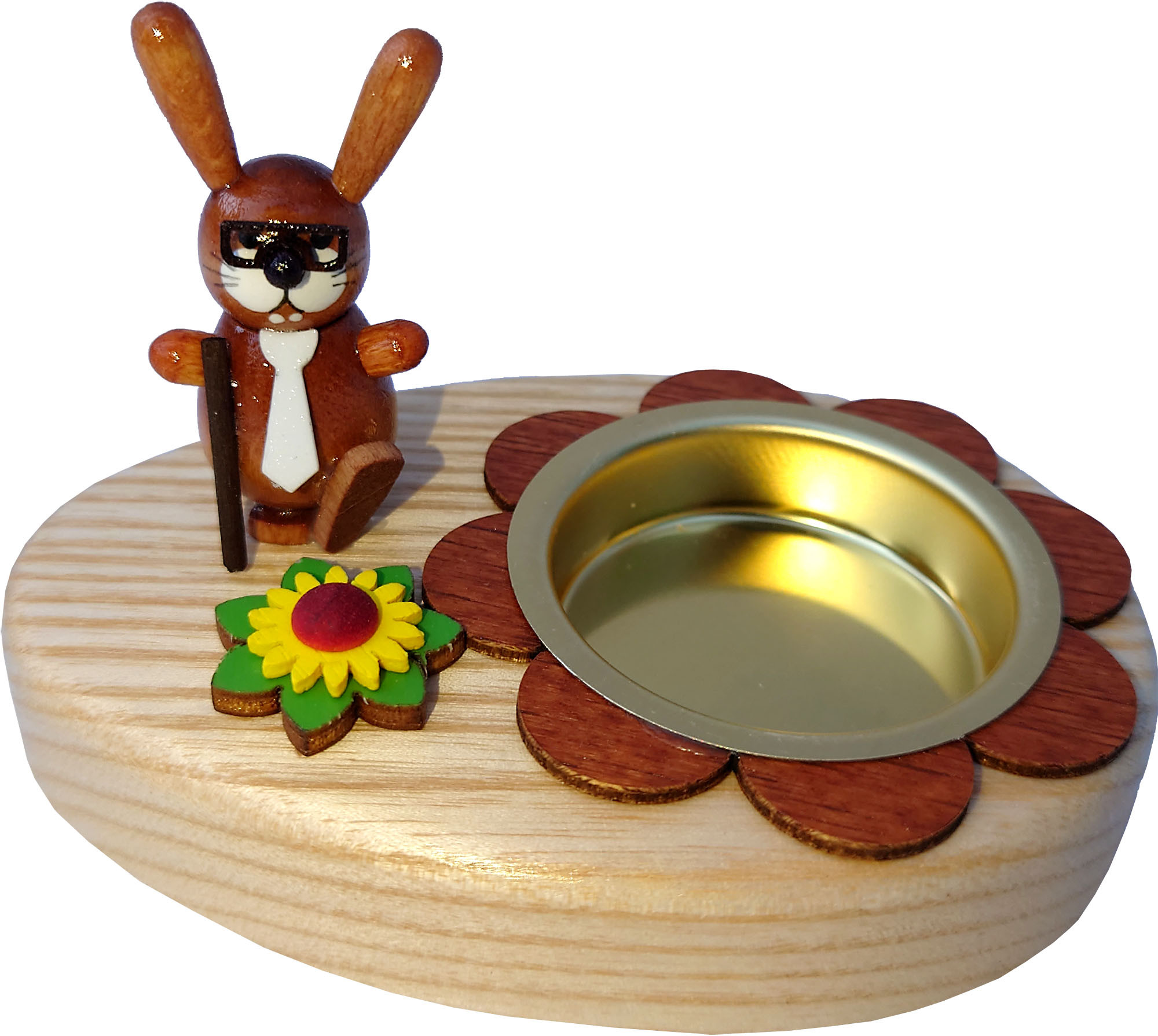 HoDreWa Legler Teelichthalter Hase Wanderer HoDreWa Legler Teelichthalter Hase Wanderer