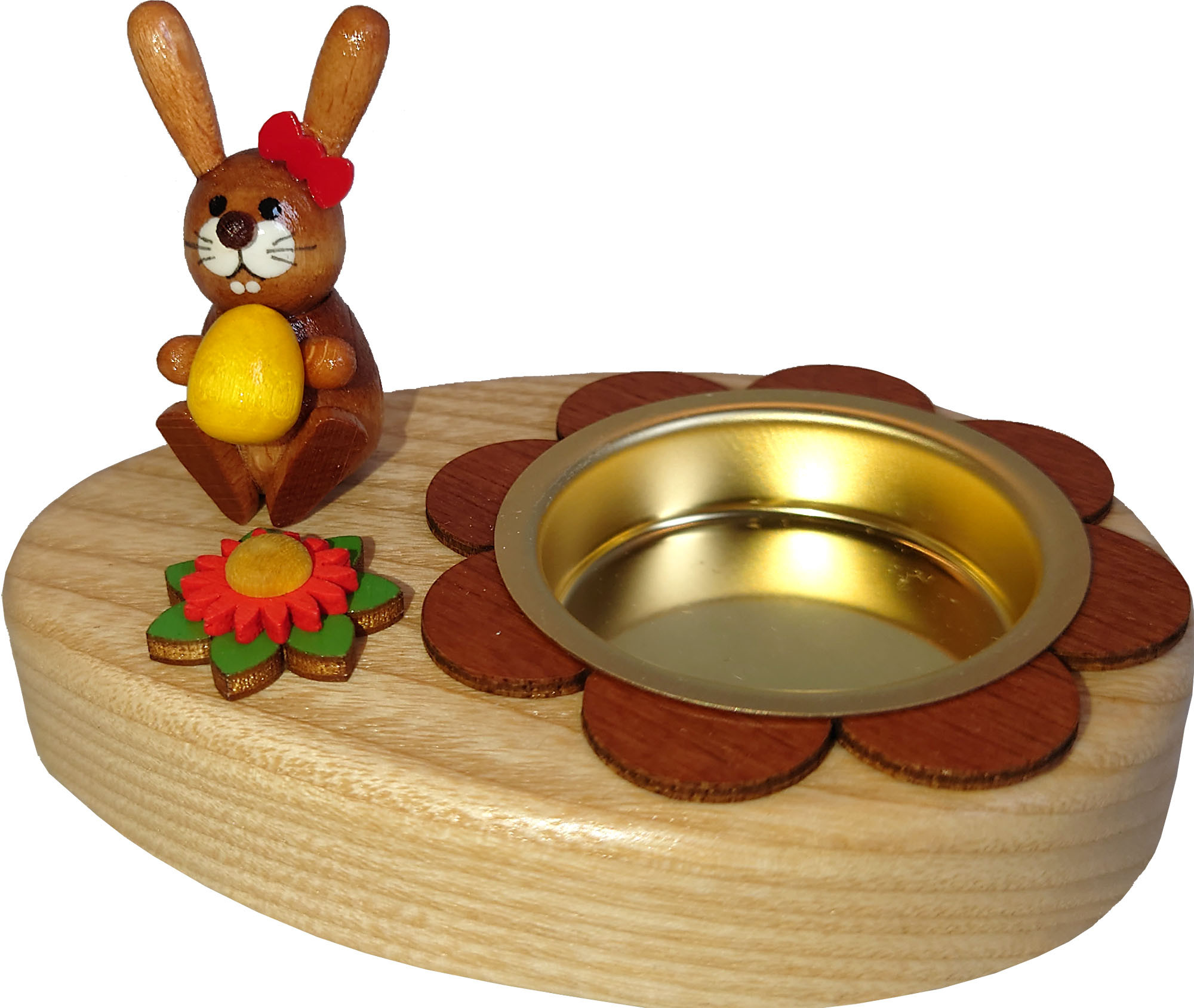 HoDreWa Legler Teelichthalter Hase mit Ei HoDreWa Legler Teelichthalter Hase mit Ei
