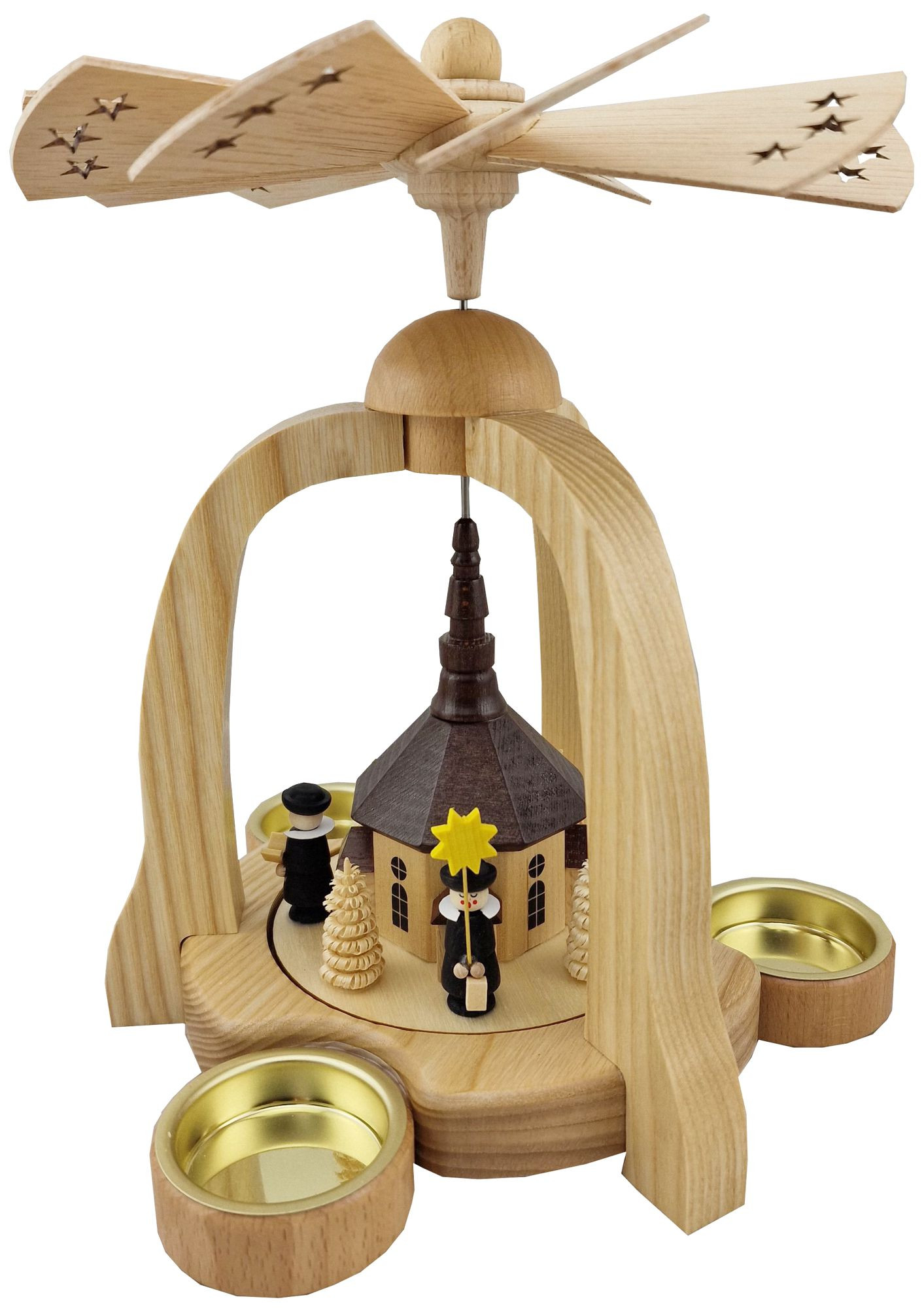 Legler Teelichtpyramide Kirche mit Kurrende und Teelicht Legler Teelichtpyramide Kirche mit Kurrende und Teelicht