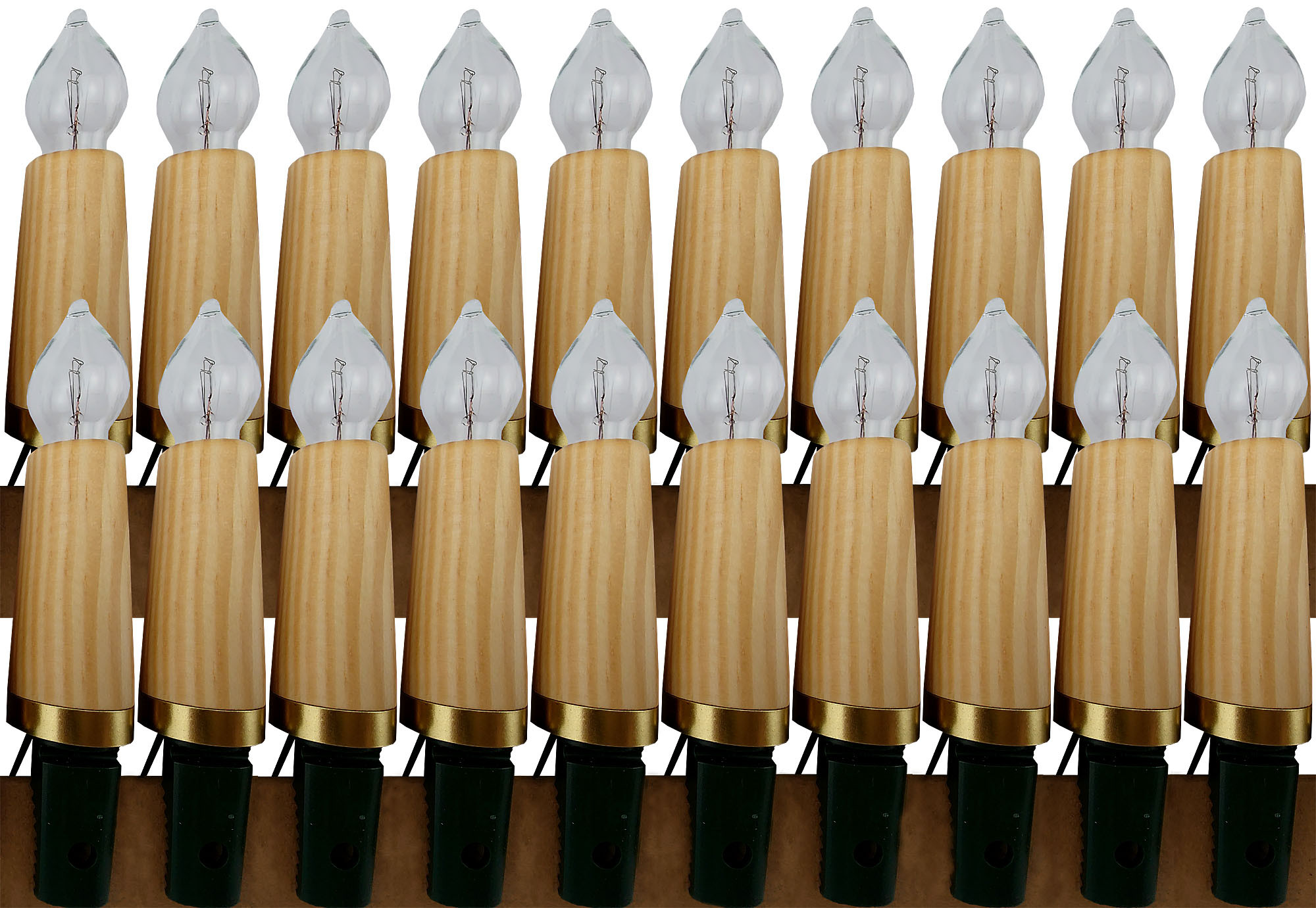 NARVA Lichterkette mit Holzschaft - Kiefer, 20-tlg NARVA Lichterkette mit Holzschaft - Kiefer, 20-tlg