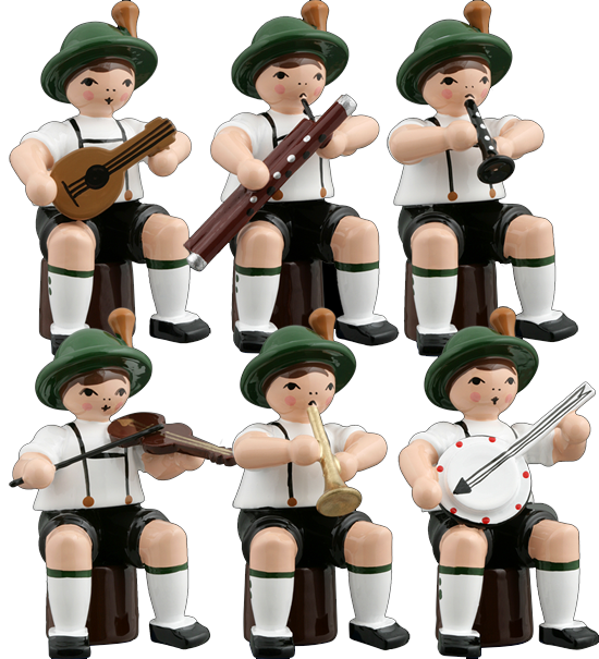 Ellmann Bayernkapelle, sitzend, 6-teilig - Variante 1 Ellmann Bayernkapelle, sitzend, 6-teilig - Variante 1