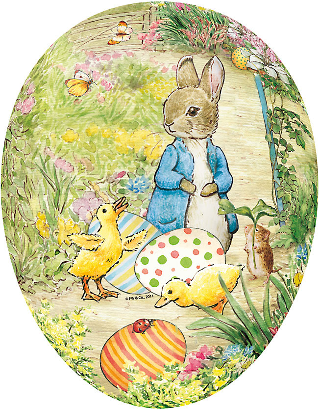 Nestler XXL Osterei Beatrix Potter Eierfund Nestler XXL Osterei Beatrix Potter Eierfund
