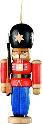 Kleinkunst Müller Baumbehang Nussknacker Wachsoldat Kleinkunst Müller Baumbehang Nussknacker Wachsoldat