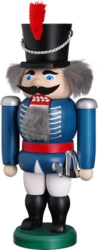 Seiffener Volkskunst eG Nussknacker Hussar, blau