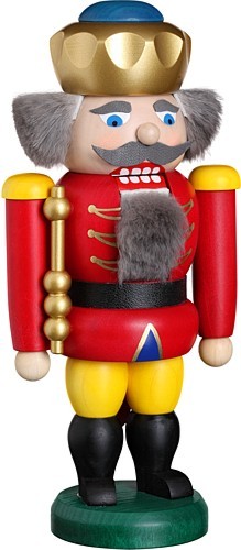 Seiffener Volkskunst eG Nussknacker König, rot Seiffener Volkskunst eG Nussknacker König, rot
