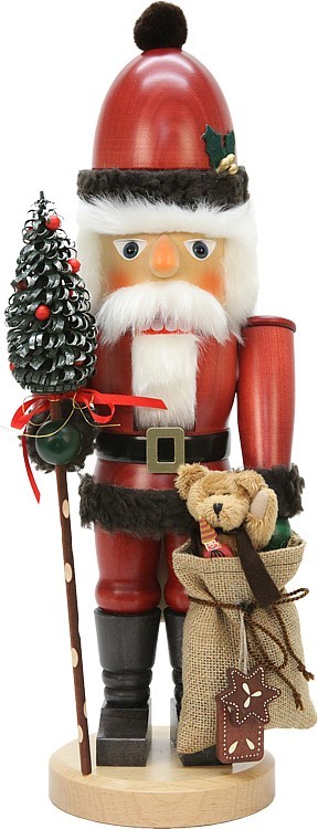 ChristianUlbricht Nußknacker Weihnachtsmann mit Teddy ChristianUlbricht Nußknacker Weihnachtsmann mit Teddy