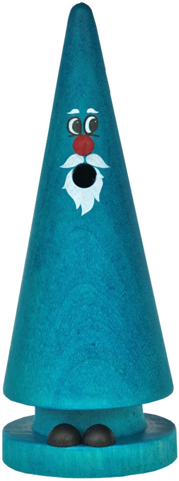 Ziegenbein Räucherfigur - Waldi Winter, blau Ziegenbein Räucherfigur - Waldi Winter, blau
