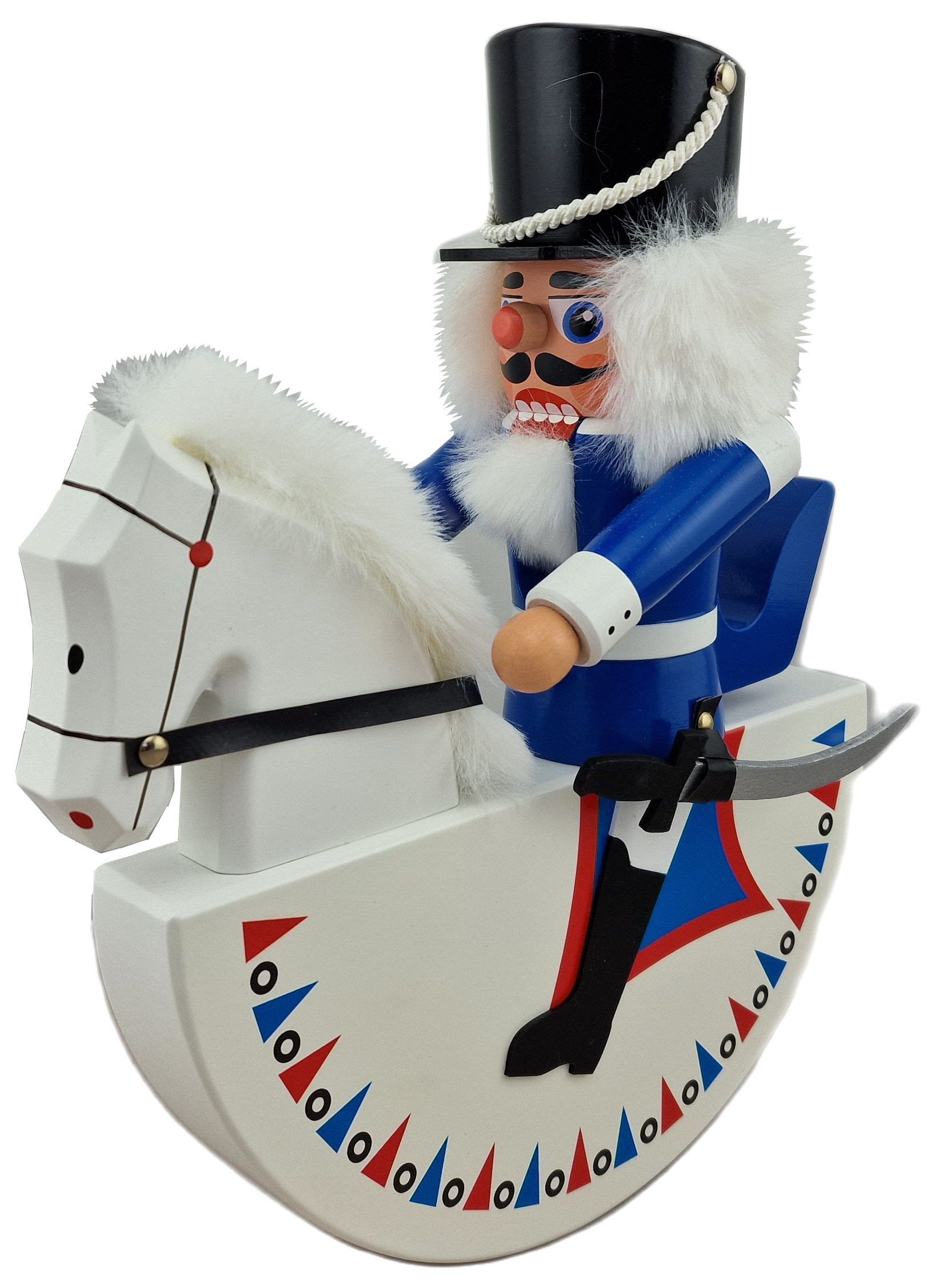 HoDreWa Legler Original Olbernhauer Reiterlein in blau (27cm) HoDreWa Legler Original Olbernhauer Reiterlein in blau (27cm)