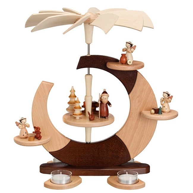 Zeidler Pyramide Design mit Weihnachtsmann und Engel Zeidler Pyramide Design mit Weihnachtsmann und Engel