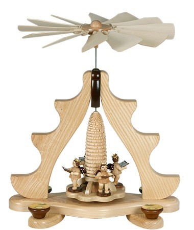Ellmann kleine Pyramide mit Engel, naturfarben Ellmann kleine Pyramide mit Engel, naturfarben