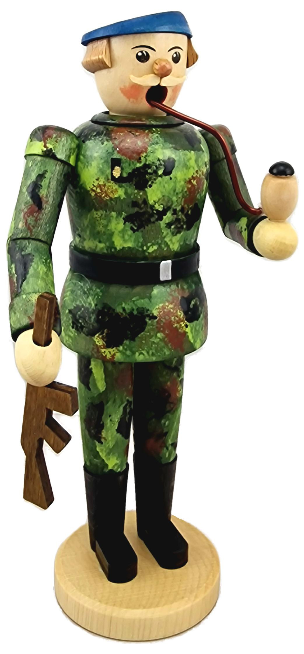 Hänel Räuchermann Soldat - Barett blau Hänel Räuchermann Soldat - Barett blau