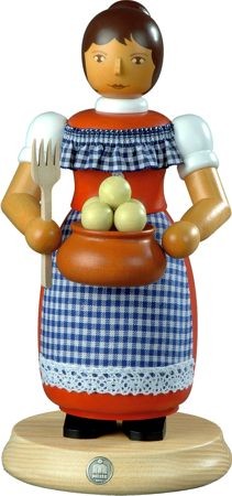 Kleinkunst Müller Räuchermann Kloßfrau, groß Kleinkunst Müller Räuchermann Kloßfrau, groß