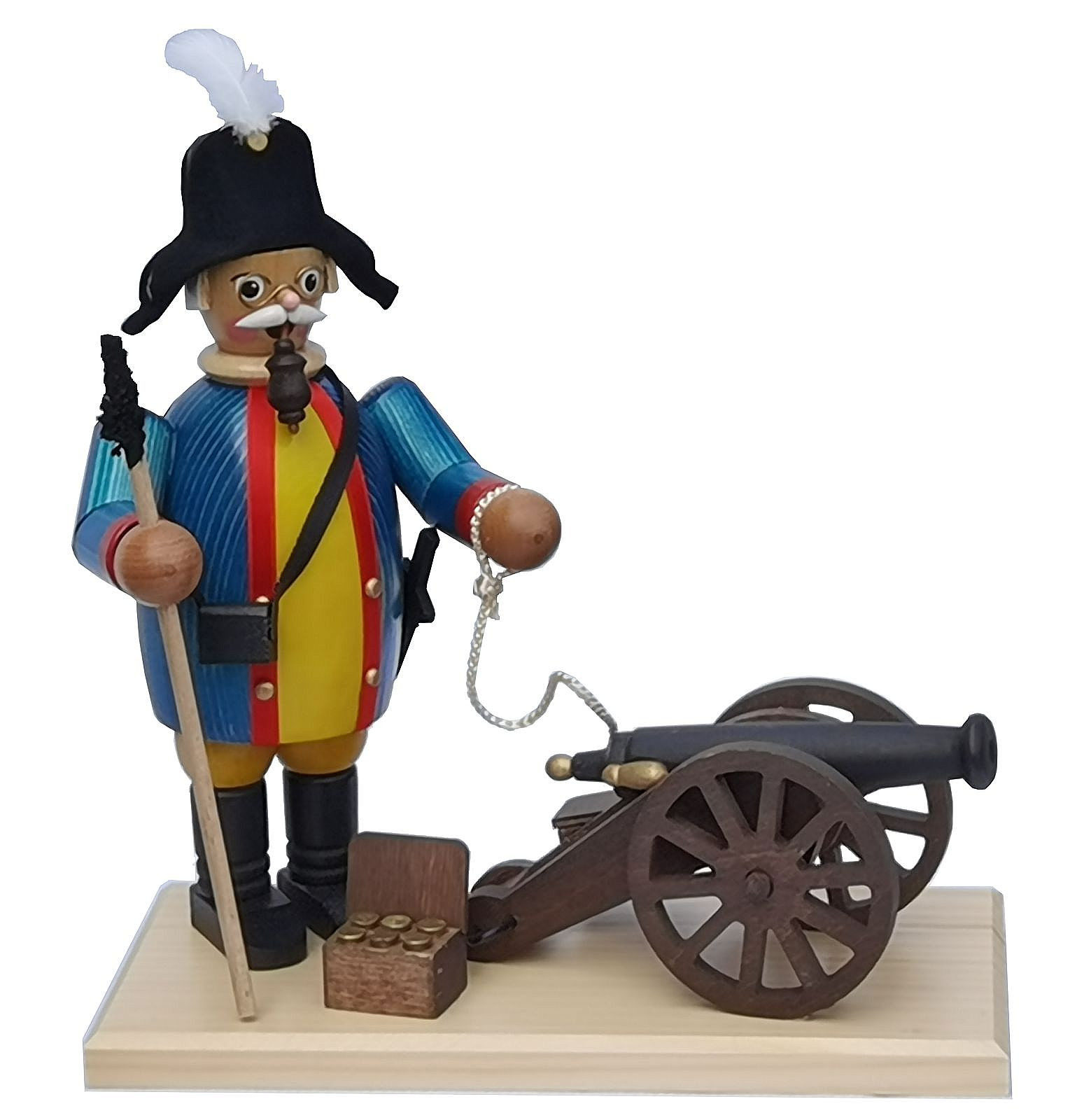 Krauß Räuchermann Kanonier mit Kanone Krauß Räuchermann Kanonier mit Kanone