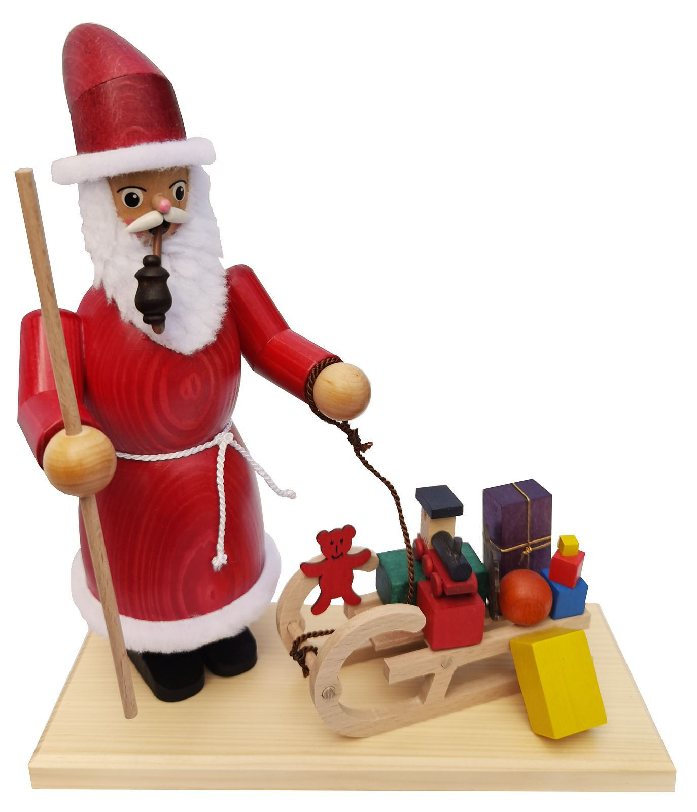Krauß Räuchermännchen Weihnachtsmann mit Schlitten Krauß Räuchermännchen Weihnachtsmann mit Schlitten