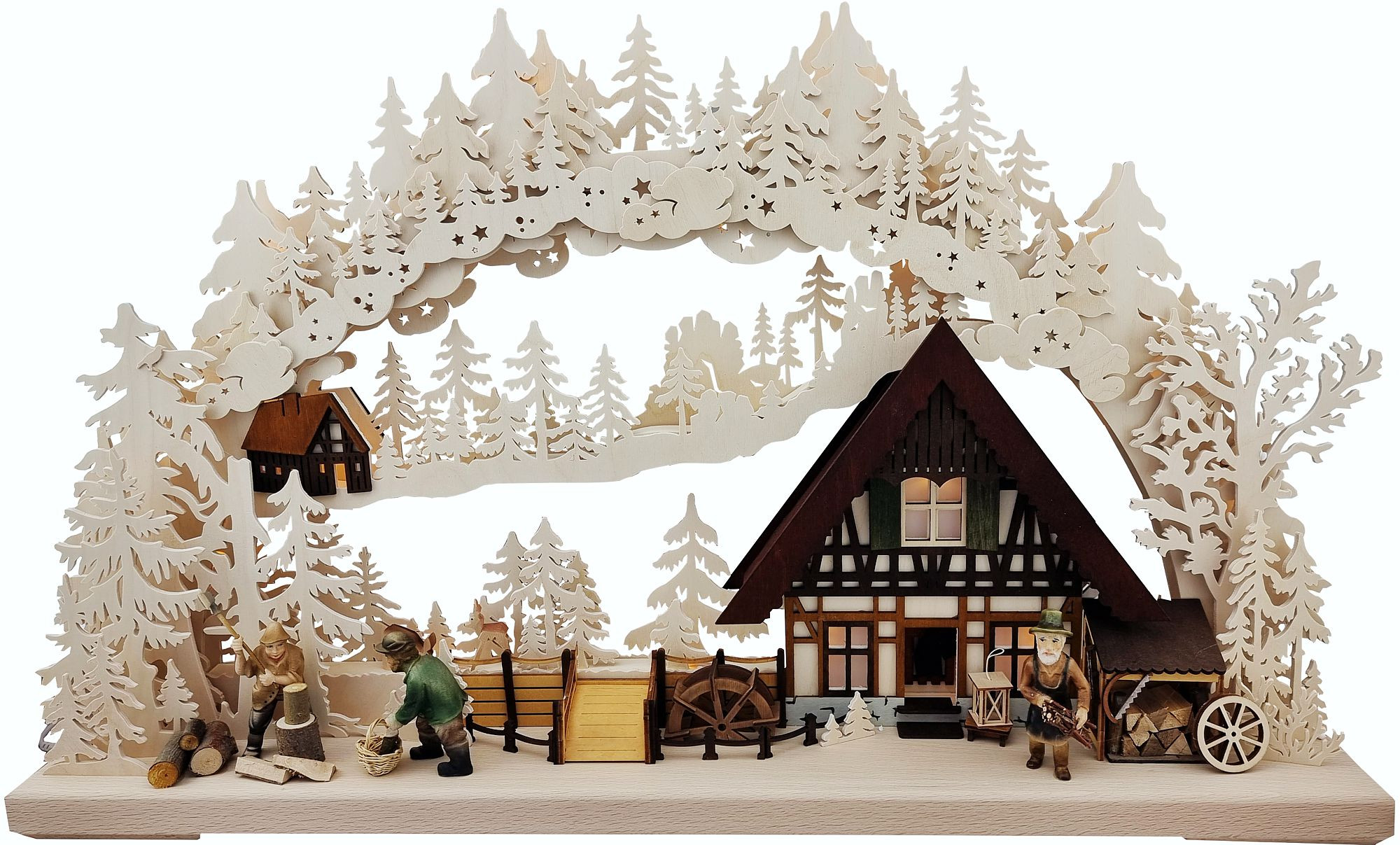 Ratags 3D-Schwibbogen Sägemühle - groß Ratags 3D-Schwibbogen Sägemühle - groß