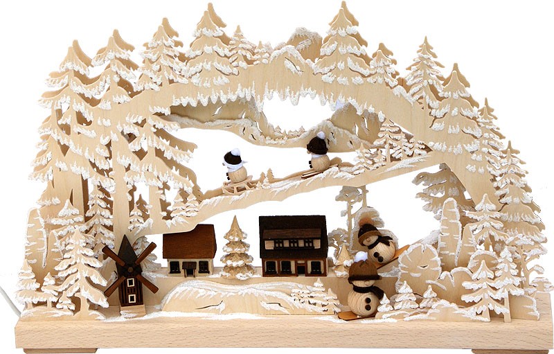 RATAGS Holzdesign 3D-Schwibbogen klein, Winterdorf RATAGS Holzdesign 3D-Schwibbogen klein, Winterdorf