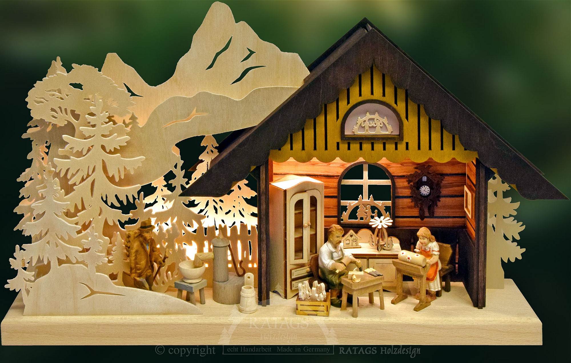 Ratags 3D-Schwibbogen Handwerkerstube Ratags 3D-Schwibbogen Handwerkerstube