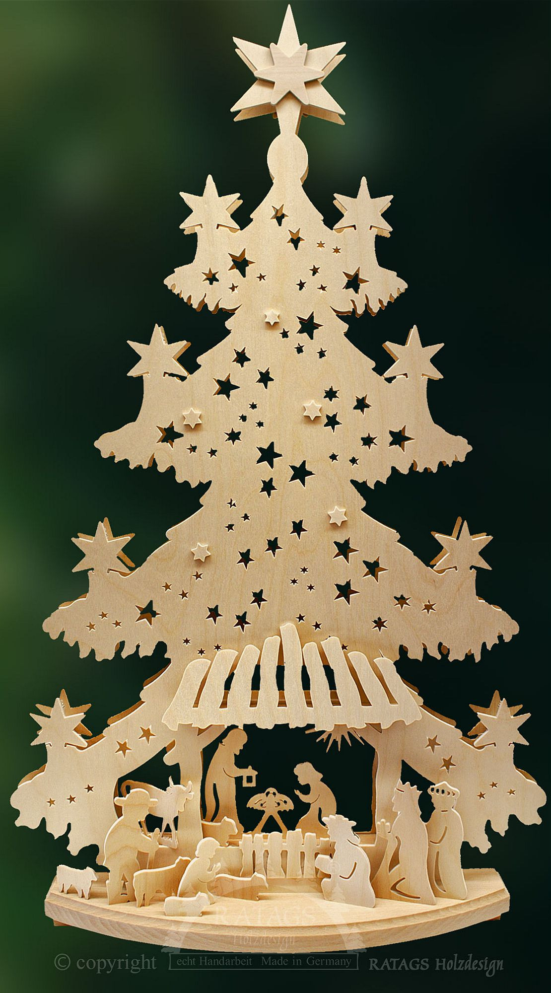 Ratags 3D Schwibbogen Tanne groß Christuskind Ratags 3D Schwibbogen Tanne groß Christuskind
