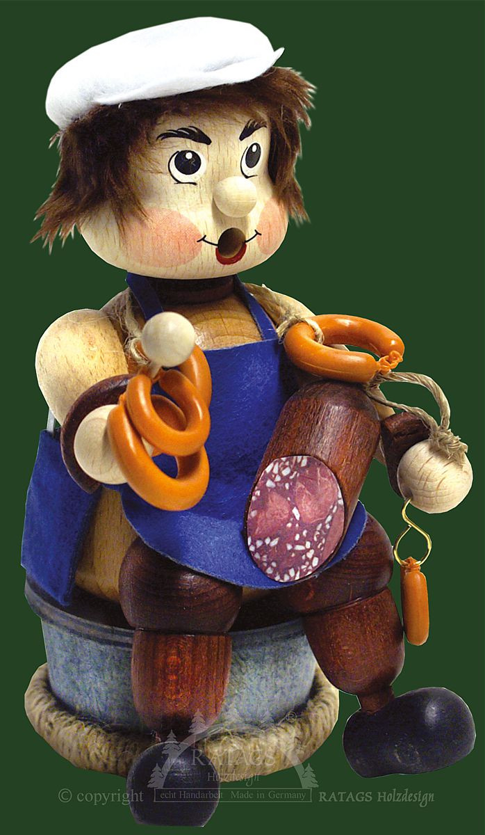 Ratags Räuchermännchen Kantenhocker Fleischer Ratags Räuchermännchen Kantenhocker Fleischer