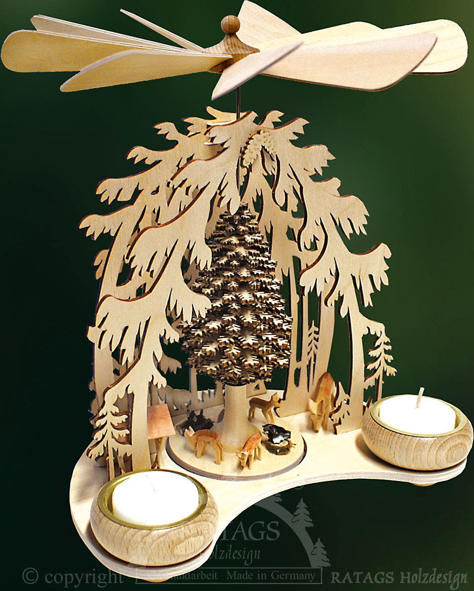 RATAGS Pyramide Waldlichtung mit Rehe RATAGS Pyramide Waldlichtung mit Rehe