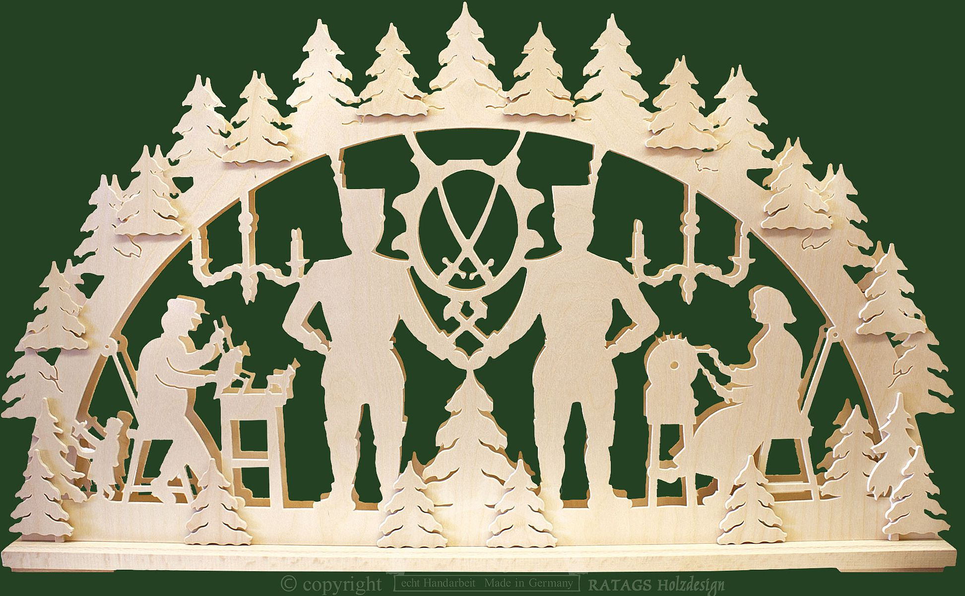 Ratags Schwibbogen Bergmann, groß Ratags Schwibbogen Bergmann, groß