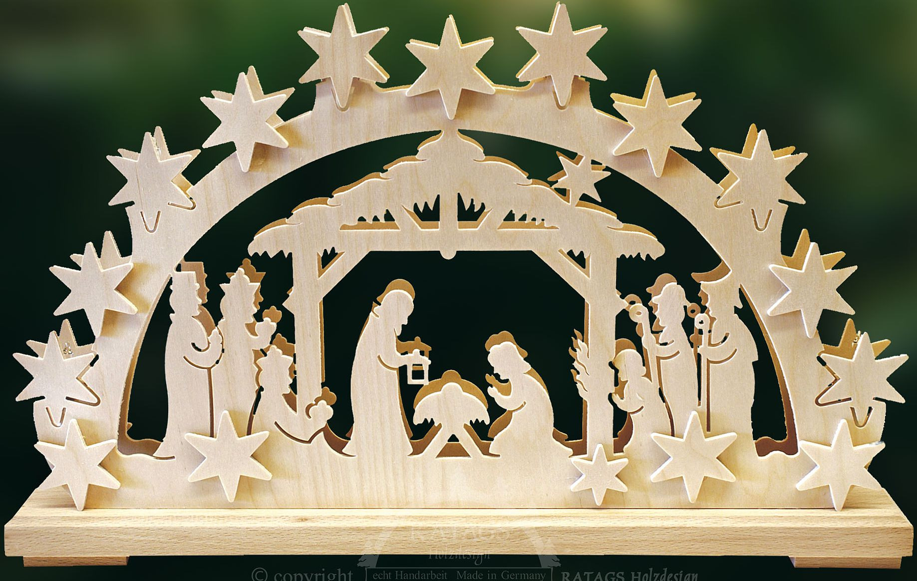Ratags Schwibbogen Geburt Christi, klein Ratags Schwibbogen Geburt Christi, klein