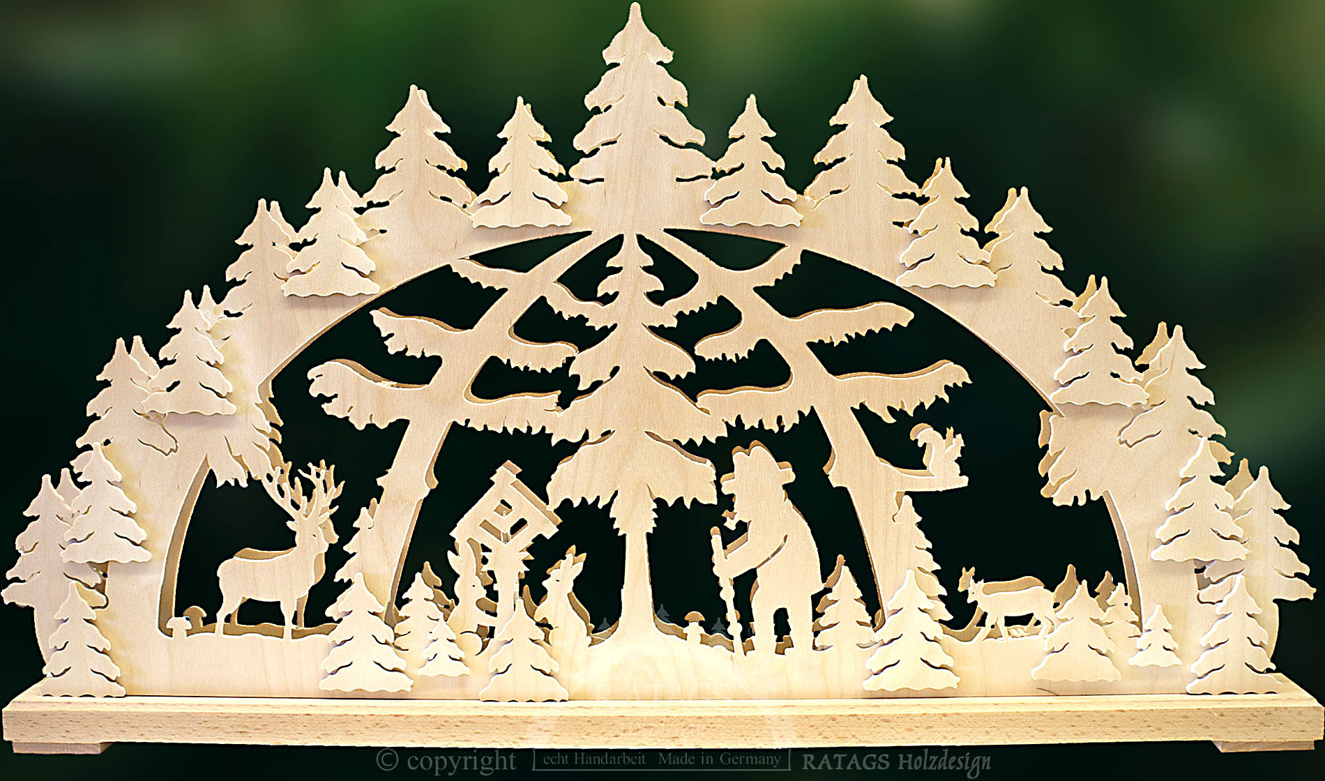 RATAGS 3D-Schwibbogen Waldspaziergang, gross RATAGS 3D-Schwibbogen Waldspaziergang, gross