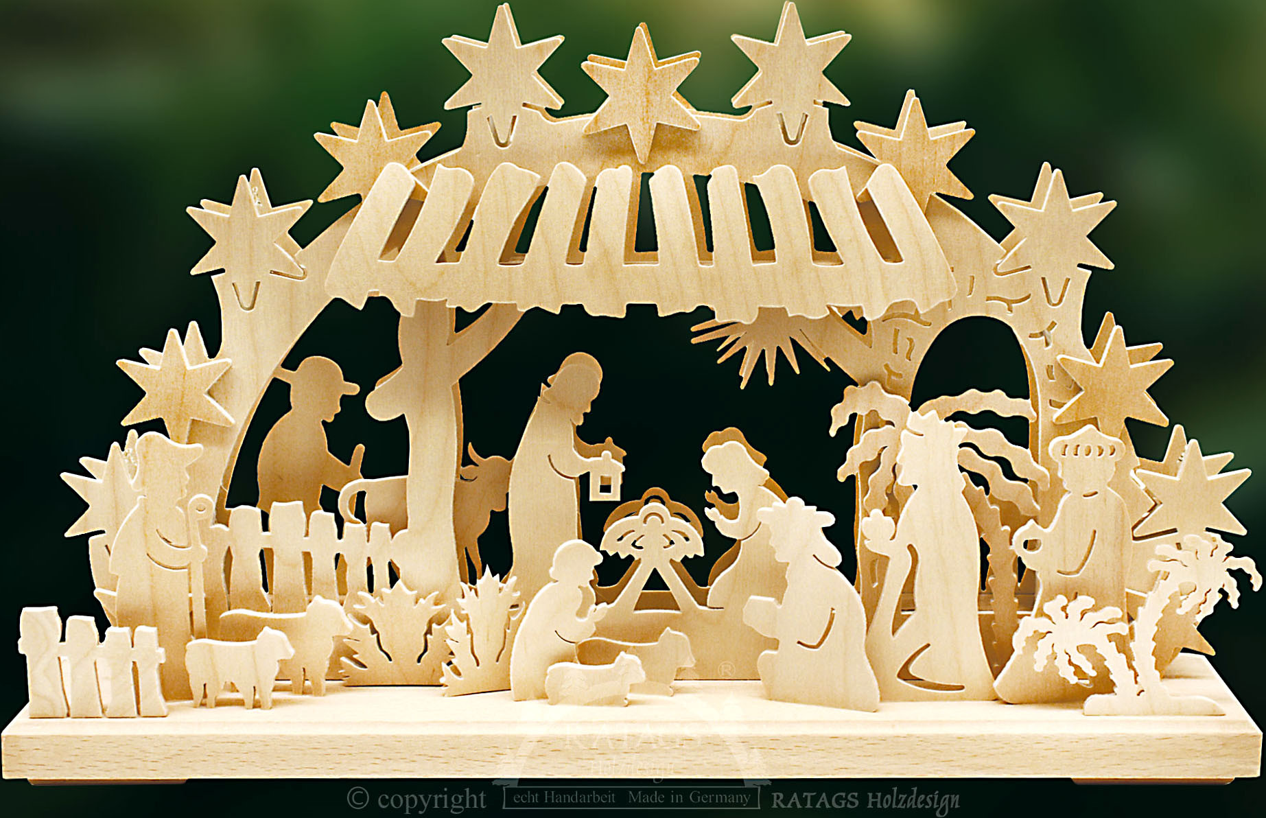 RATAGS 3D-Schwibbogen Christuskind, klein RATAGS 3D-Schwibbogen Christuskind, klein