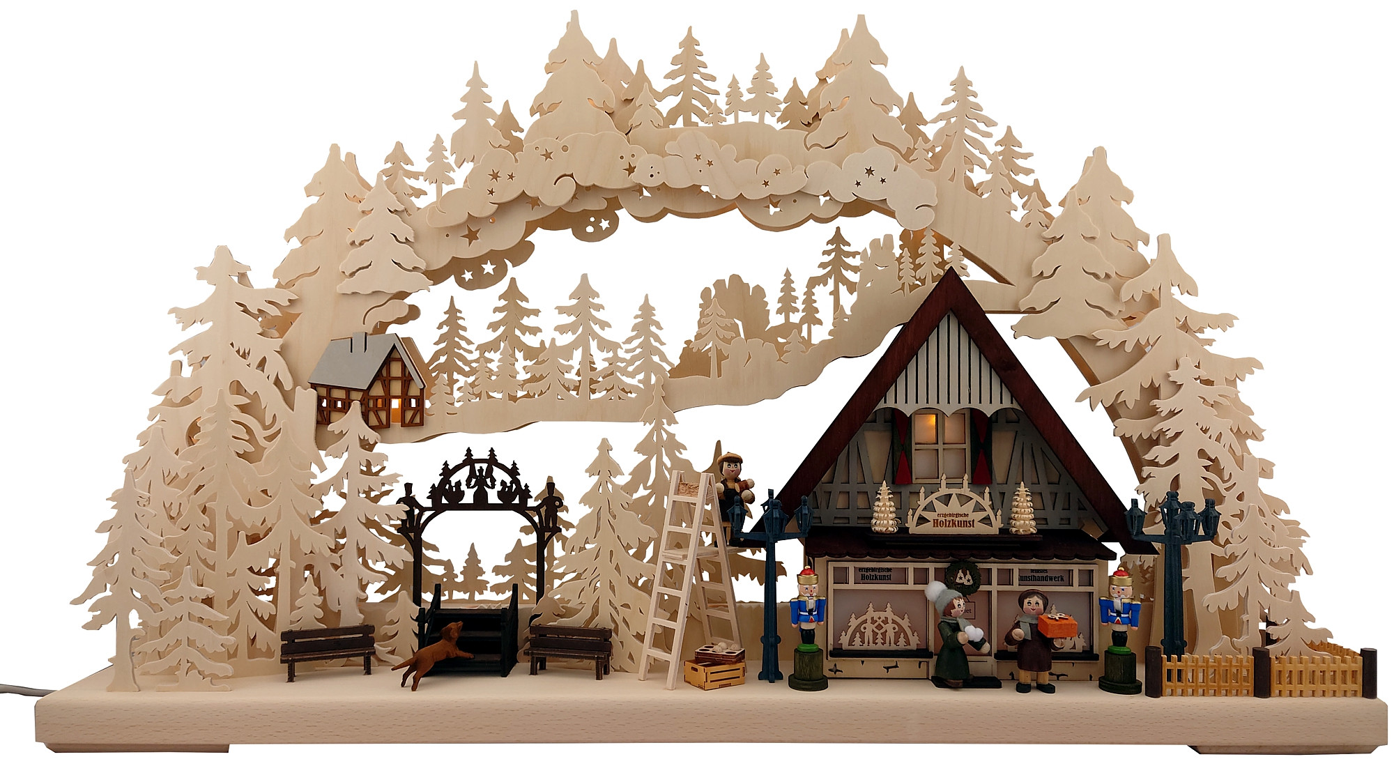 RATAGS 3D-Schwibbogen Erzgebirgische Holzkunst, groß RATAGS 3D-Schwibbogen Erzgebirgische Holzkunst, groß