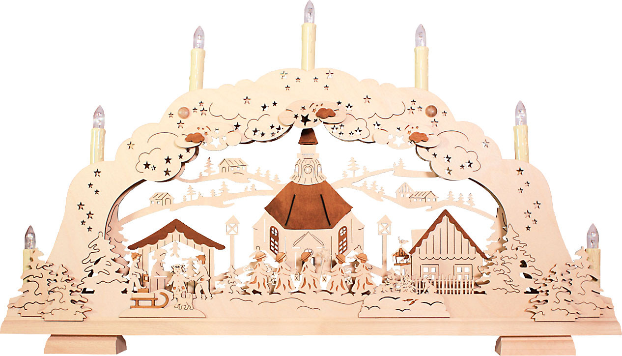 rauta Schwibbogen Seiffener Kirche rauta Schwibbogen Seiffener Kirche