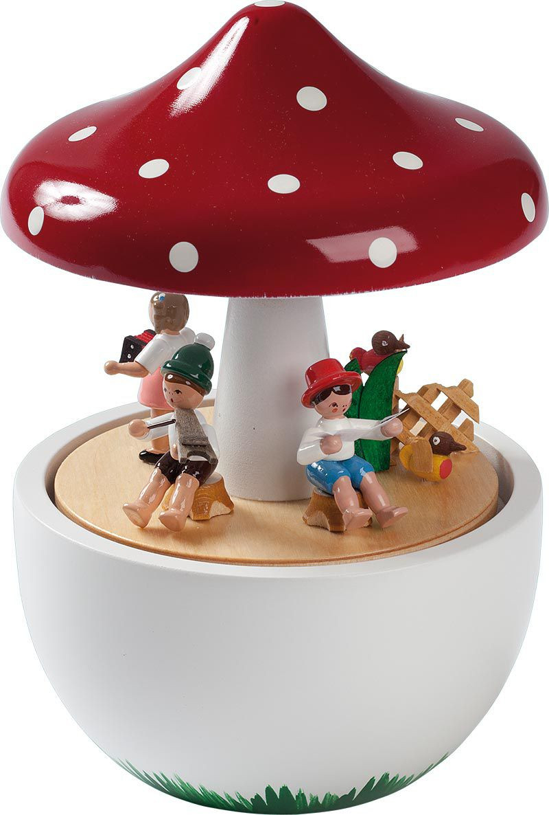 Richard Glässer Spieldose Pilz, 18er Spielwerk - Kleine Welt Richard Glässer Spieldose Pilz, 18er Spielwerk - Kleine Welt